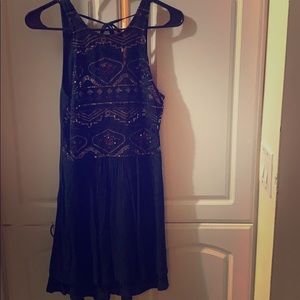 Sexy black dress, embellished